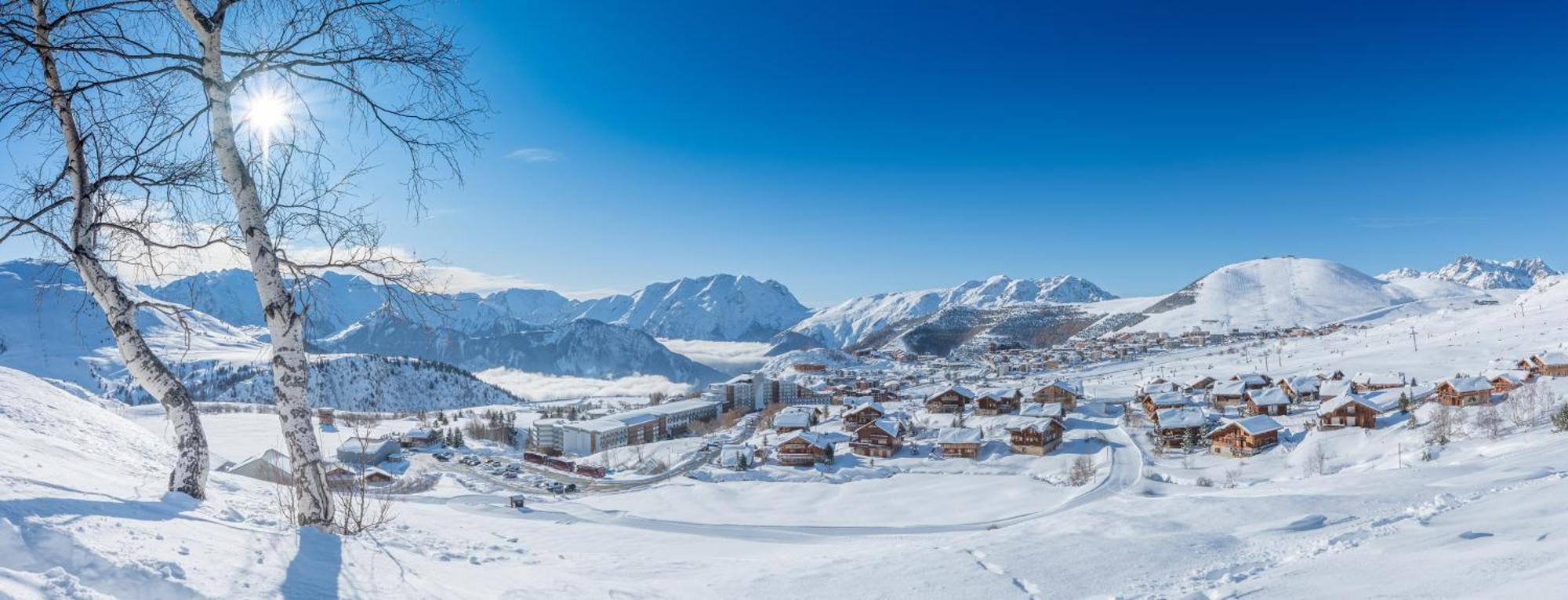 Chalet Alpe D'Huez 1850-Sea And Mountain Pleasure Avec 2 Appartements- 1 Appartement 3 Chambres 8 Couchages - 3 Salles D'Eau Et 1 Appartement 5 Chambres 12 Couchages 5 Salles D'Eau - Jacuzzi Et Sauna -Pieds Des Pistes Et Centre Bagian luar foto