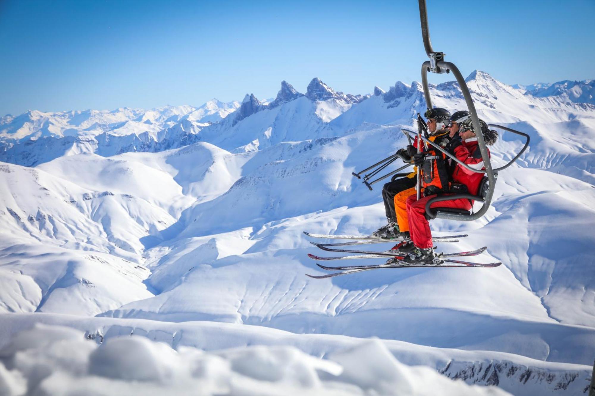 Chalet Alpe D'Huez 1850-Sea And Mountain Pleasure Avec 2 Appartements- 1 Appartement 3 Chambres 8 Couchages - 3 Salles D'Eau Et 1 Appartement 5 Chambres 12 Couchages 5 Salles D'Eau - Jacuzzi Et Sauna -Pieds Des Pistes Et Centre Bagian luar foto